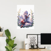 Melodieën van de tuin: Sereniteit te midden van de Poster (Thuiskantoor)