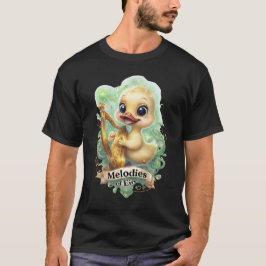 Melodieën van het Éire" Kawaii Duck spelen een har T-shirt