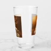 "Melodies in Steam: Musical Coffee Cup Art Mug" Glas (Links)
