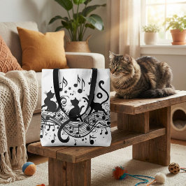 Melodieuze Katten Tote Bag