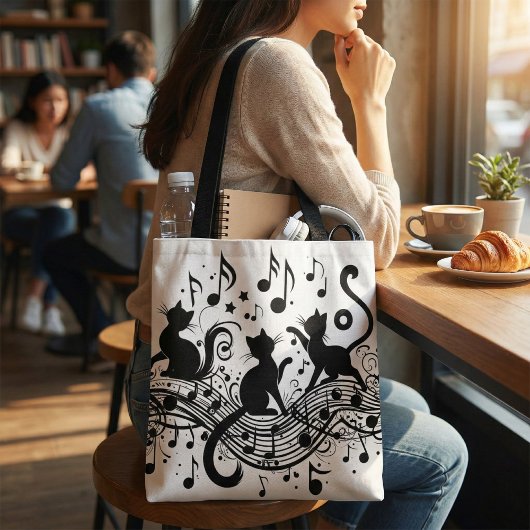 Melodieuze Katten Tote Bag