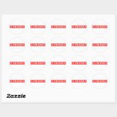 Melodious Stamp Ronde Sticker (Vel)