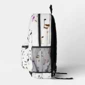 Melodische beats: muziek-geïnspireerde Mode trend Bedrukte Rugzak (Rechts)
