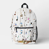 Melodische beats: muziek-geïnspireerde Mode trend Bedrukte Rugzak (Voorkant)