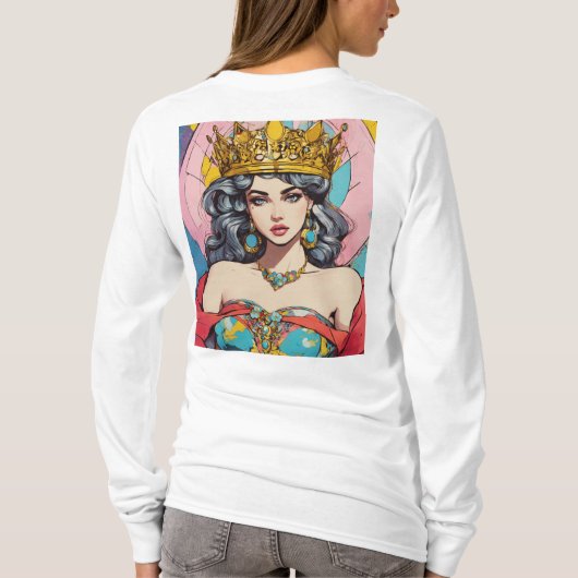 Melodische draden: expressieve T-shirt Design Insp (Achterkant)