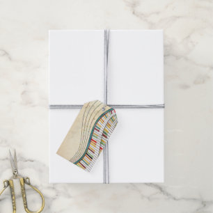 melodische golven cadeaulabel