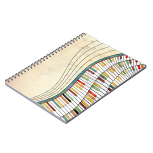 melodische golven notitieboek
