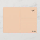 Melodische harmonie, Abstracte zangvogel op boomta Briefkaart (Achterkant)