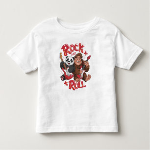 Melodische Harmonie: Bigfoot en Panda Beer Kinder Shirts