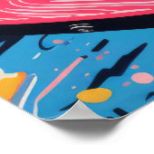 Melodische harmonie: de kleurrijke gitaar poster (Hoek)