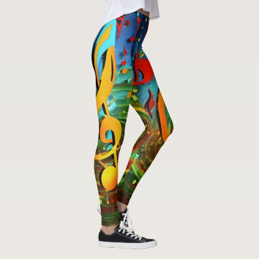 Melodische harmonie: Mijn lievelingsliedje Leggings (Rechts)