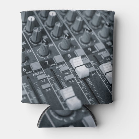 Melodische muziek mixer: geluid blending. blikjeskoeler (Voorkant)