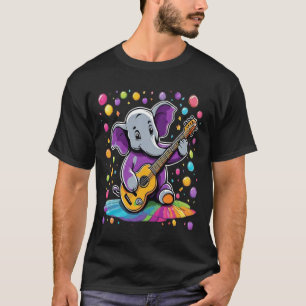 Melodische olifant: een muzikale geboorte t-shirt