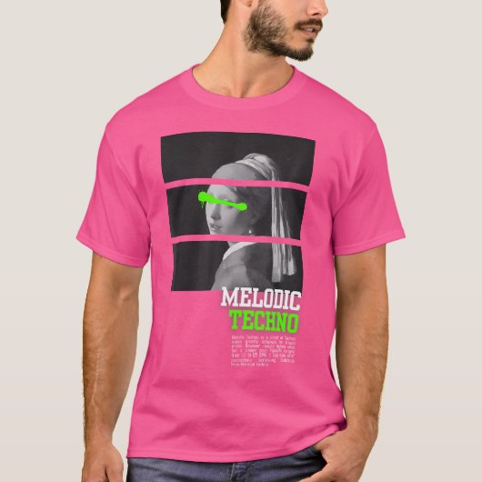 Melodische techno EDM House DJ Raver T-shirt (Voorkant)