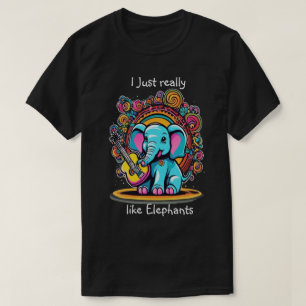 Melodische trunk serenade Ik hou gewoon heel erg v T-shirt