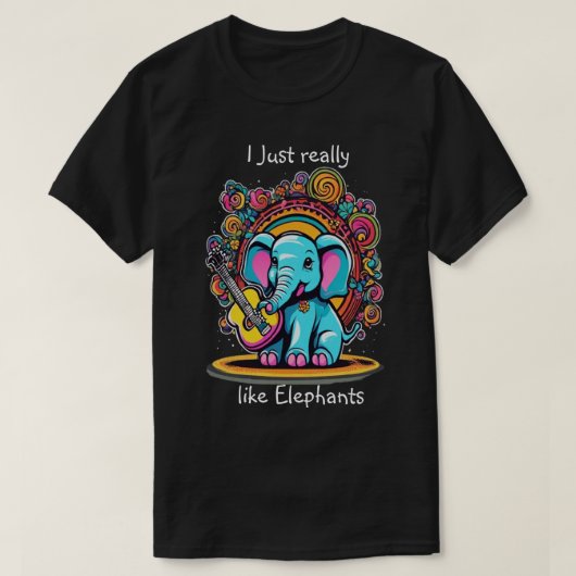 Melodische trunk serenade Ik hou gewoon heel erg v T-shirt (Design voorkant)