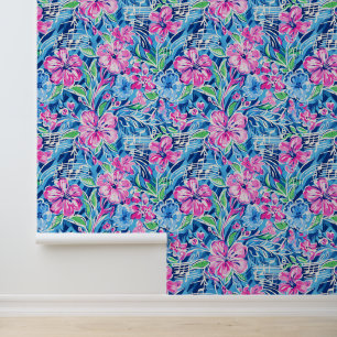 Melodische tuin behang