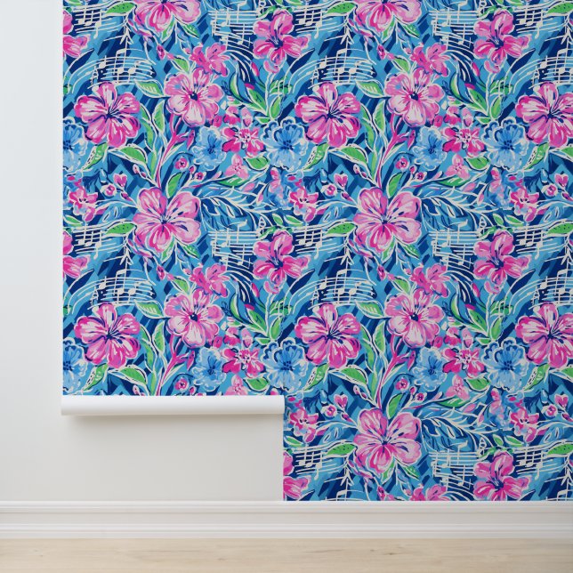 Melodische tuin behang (Applicatie)