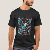 Melodische vleugels: Eagle Strumming gitaar T-shirt (Voorkant)