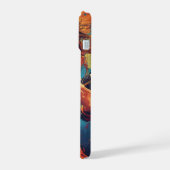 Melodische wervelwind iPhone 15 case (Linkerkant)