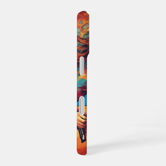 melodische wervelwind iPhone 16 hoesje (Rechterkant)