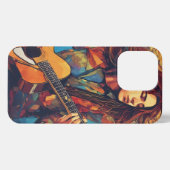 melodische wervelwind iPhone hoesje (Achterkant horizontaal)