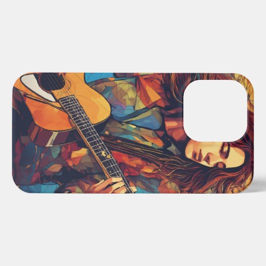 melodische wervelwind iPhone hoesje (Achterkant horizontaal)