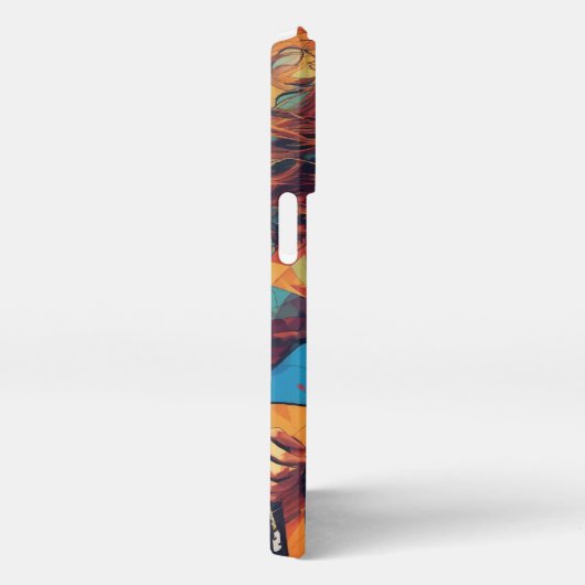 melodische wervelwind iPhone hoesje (Rechterkant)