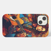 melodische wervelwind iPhone hoesje (Achterkant horizontaal)