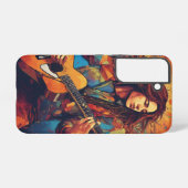 melodische wervelwind samsung galaxy hoesje (Achterkant horizontaal)