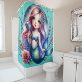 "Melodische Zeemeermin Serenade" Douchegordijn (In situ)