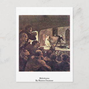 Melodrama door Honore Daumier Briefkaart