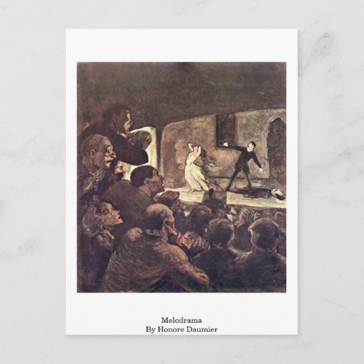 Melodrama door Honore Daumier Briefkaart (Voorkant)