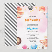 Melodrama outer space feestelijke uitnodiging (Voorkant / Achterkant)