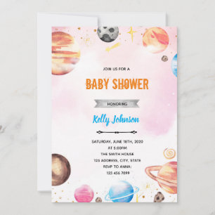 Melodrama outer space feestelijke uitnodiging