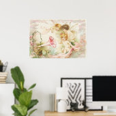 Melody - Angels, Flowers, Music Poster (Thuiskantoor)