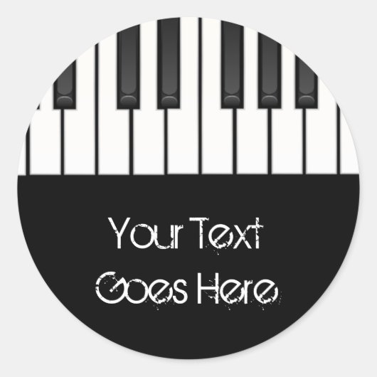 Melody Collectie Ronde Sticker (Voorkant)