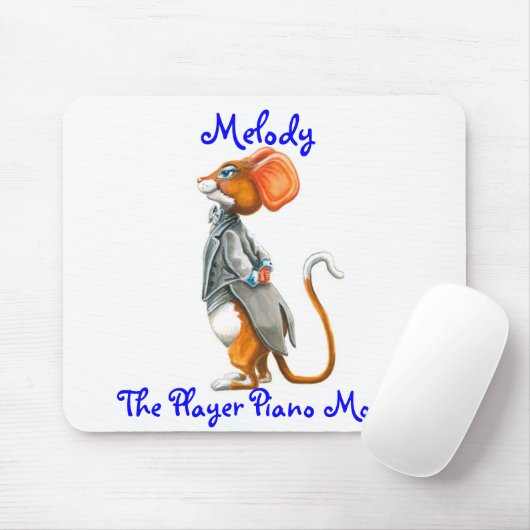 Melody, de speler Piano Mousepad Muismat (Met muis)