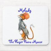 Melody, de speler Piano Mousepad Muismat (Voorkant)
