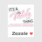 Melody ding dat je niet zou begrijpen sticker (Vel)