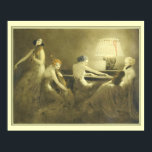 "Melody Hour" Art Deco Afdruk van Louis Icart Poster<br><div class="desc">Art Deco print "Melody Hour" van Louis Icart met vier vrouwelijke muzikanten in het licht.</div>