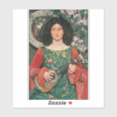 Melody (Musica), ca. 1895/1897 door Kate Bunce Sticker (Vel)