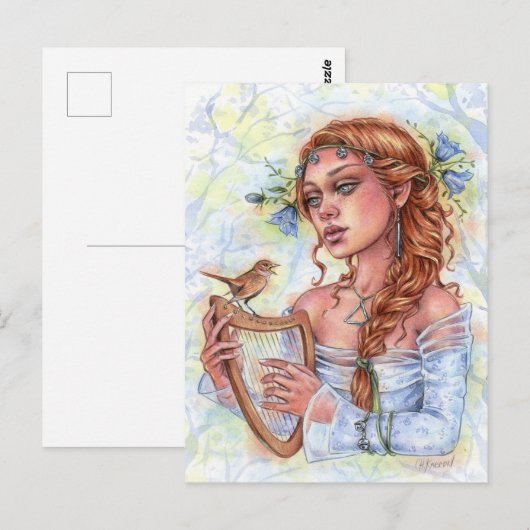 Melody Nightingale Briefkaart (Voorkant / Achterkant)