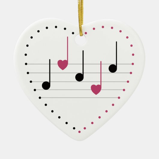 Melody of Love Keramisch Ornament (Voorkant)