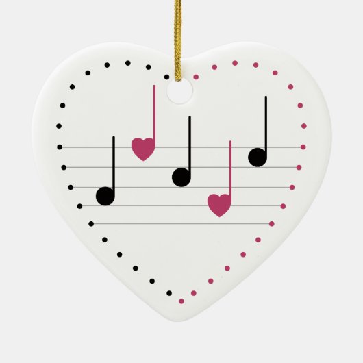 Melody of Love Keramisch Ornament (Achterkant)