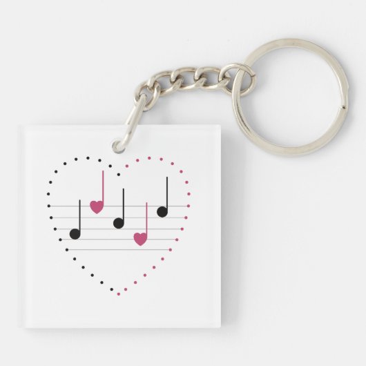 Melody of Love Sleutelhanger (Achterkant)