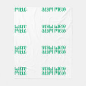 Melody Personalized Fleece Blanket Deken (Voorkant)