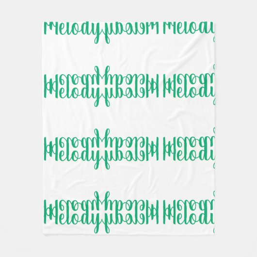 Melody Personalized Fleece Blanket Deken (Voorkant)