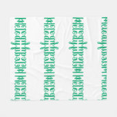 Melody Personalized Fleece Blanket Deken (Voorkant (Horizontaal))