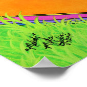 "Melody" Rainbow Guitar Hippie Fairy Poster (Hoek)